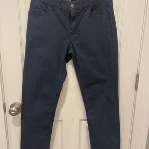 Michael Kors Parker Slim Fit Dark Blue Khakis